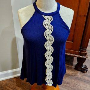 Rue 21 Small Navy Tank Top Shirt